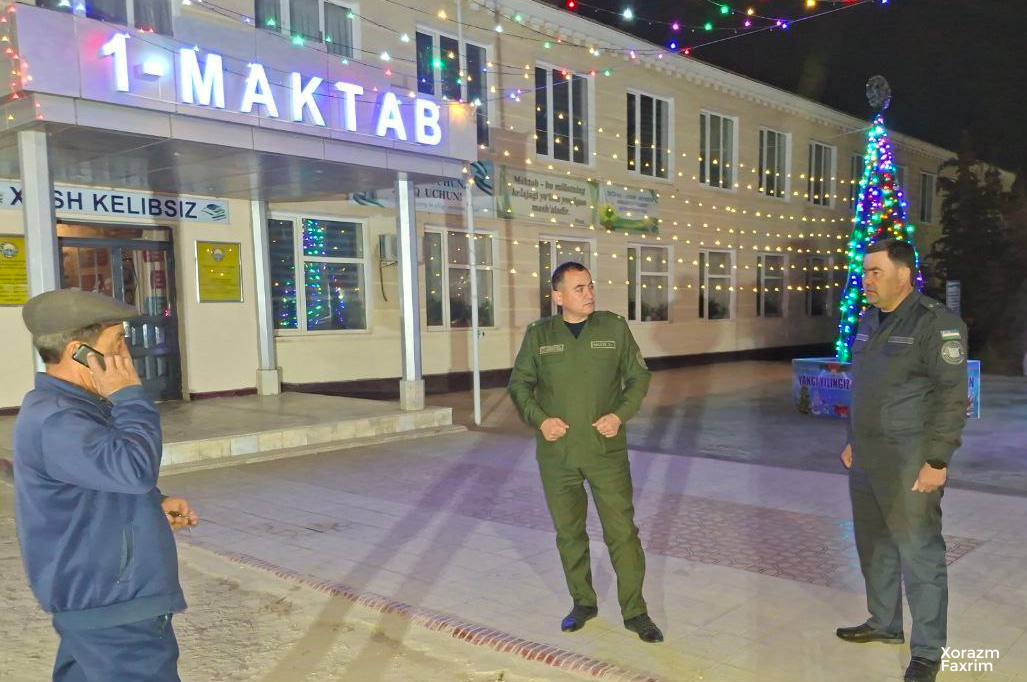 Gurlan tumanida ijtimoiy soha binolarining qish mavsumiga tayyorgarligi o‘rganildi