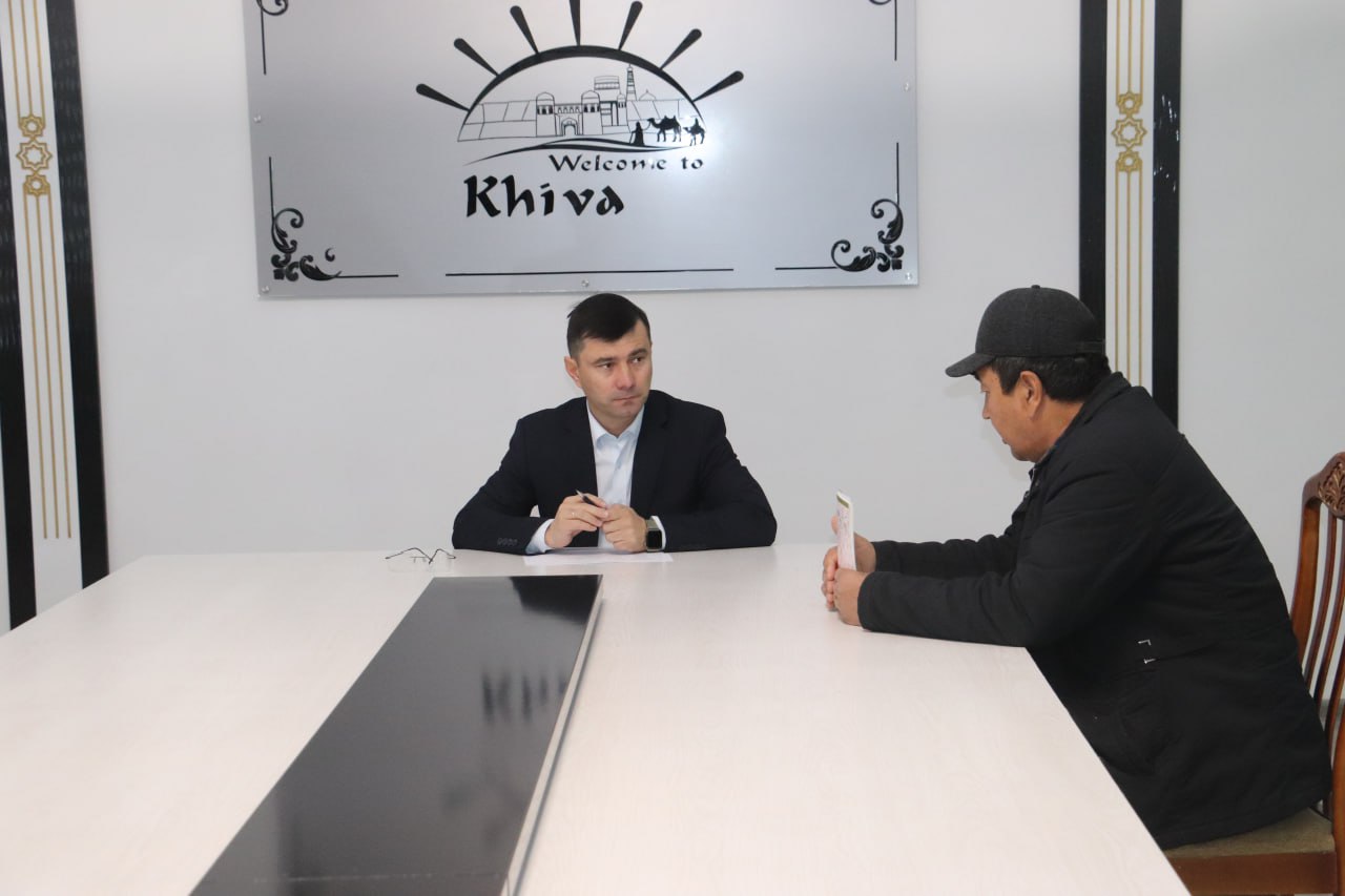 📎Бугун 25.12.2025 куни тумандаги Халқ қабулхонаси биносида Хива...