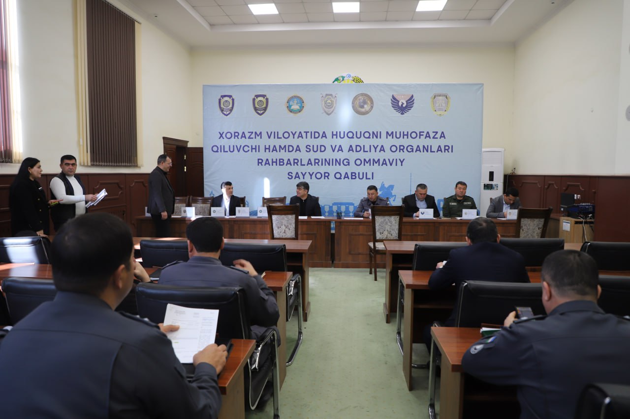 Bugun Xiva tumanining "Shomaxulum" mahallasida Xorazm viloyati huquqni...