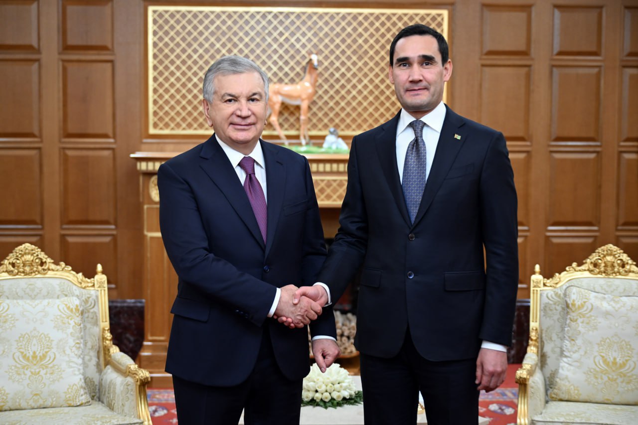 Oʻzbekiston Respublikasi Prezidenti Shavkat Mirziyoyev Ashxobod shahrida Turkmaniston...