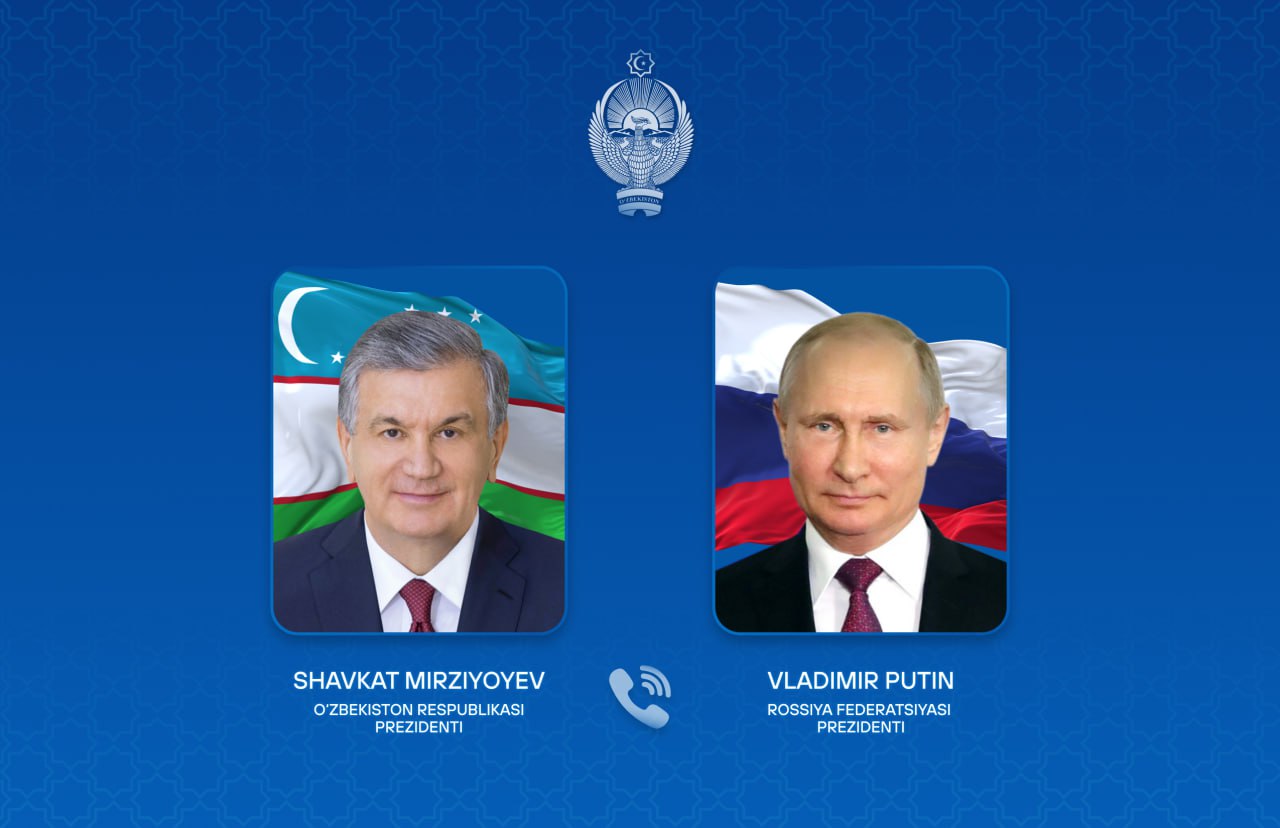O‘zbekiston Respublikasi Prezidenti Shavkat Mirziyoyev va Rossiya Federatsiyasi...