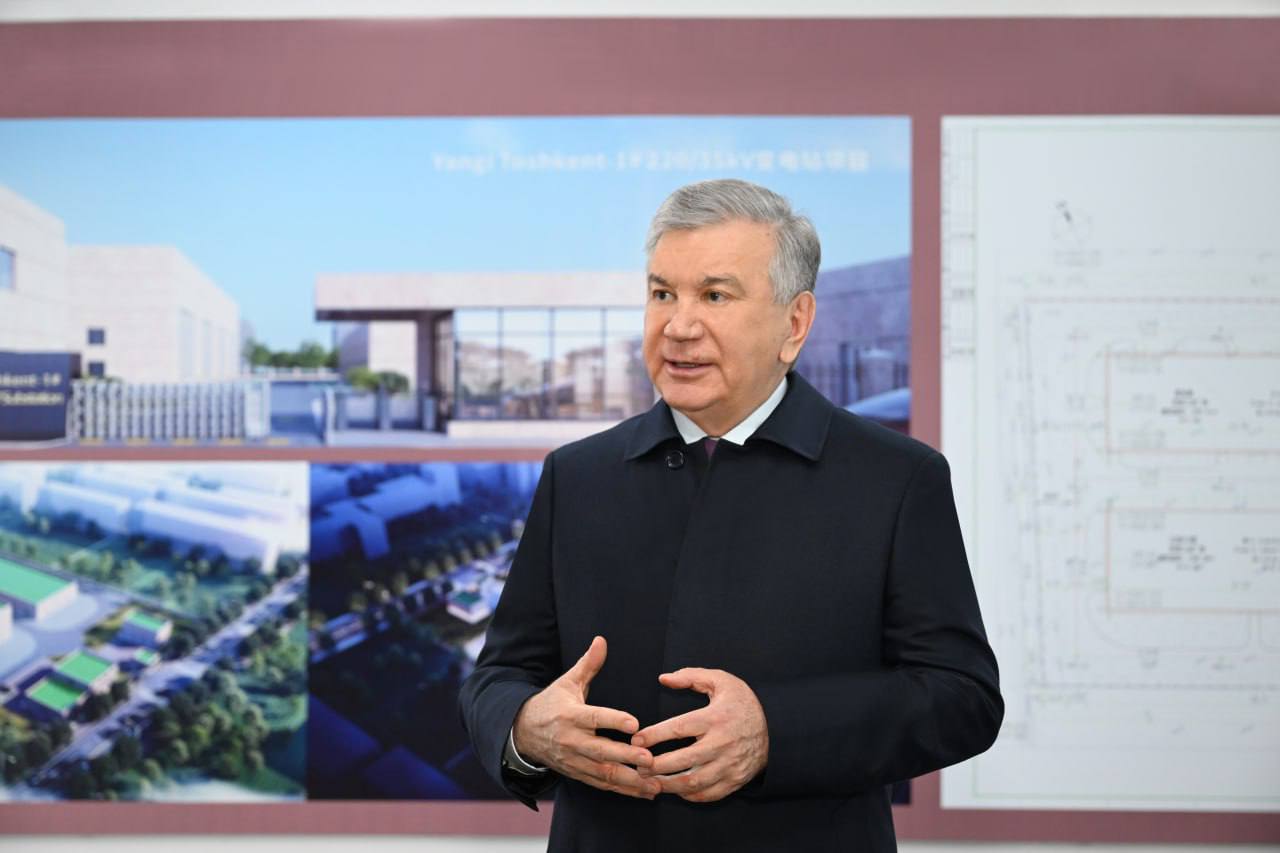 Prezident Shavkat Mirziyoyev Yangi Toshkent hududida trigeneratsiya stansiyasi...