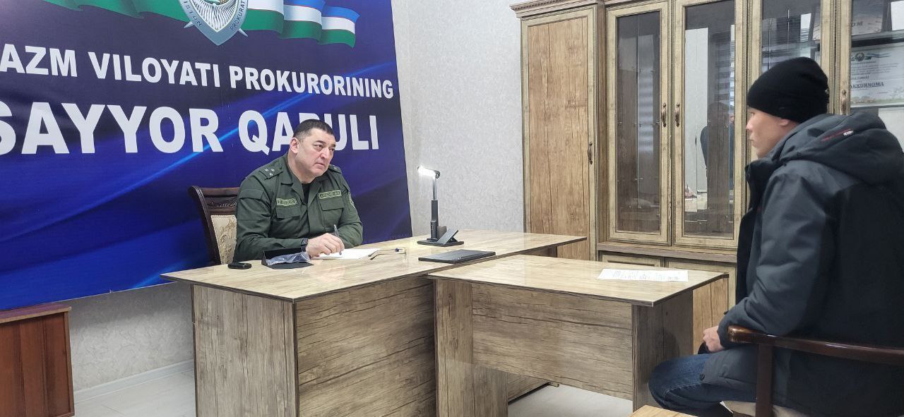Хоразм вилояти прокурори  М.Ахмедовнинг навбатдаги аҳоли билан бевосита...