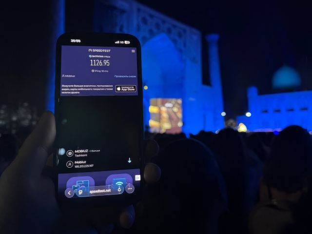 Mobiuz Жон Леженд концертида гигабитли мобил интернет тезлигини таъминлади